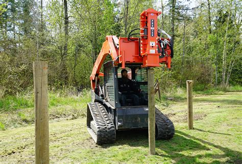 skid steer post pounder attachment